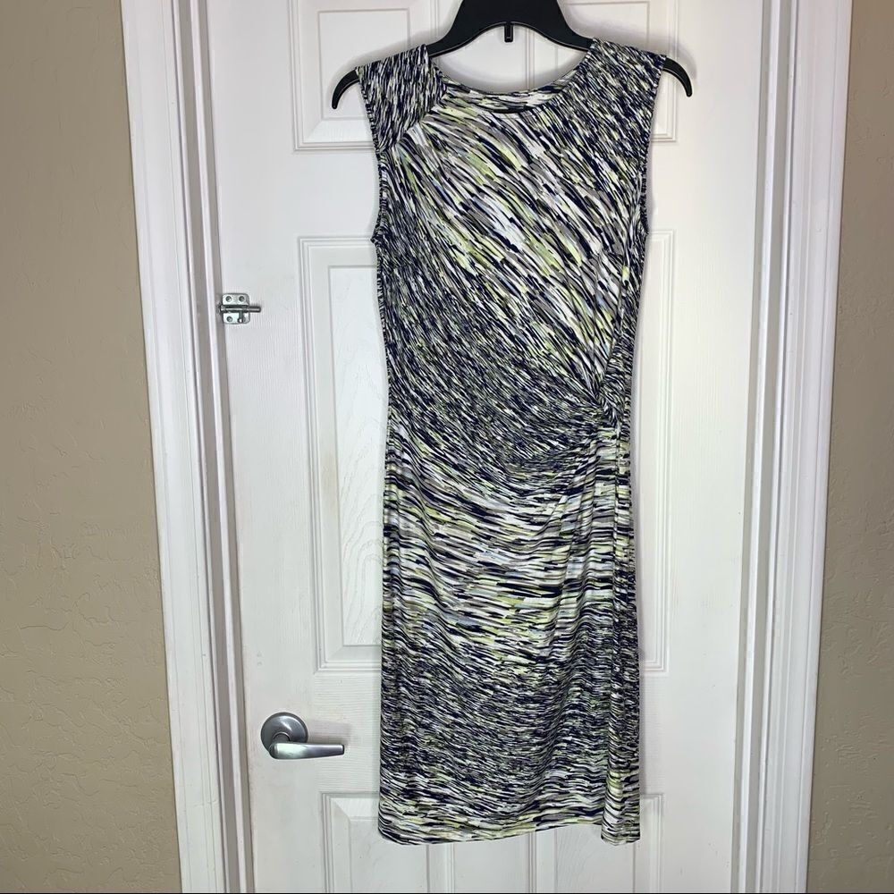 Nic+Zoe Twisted Front Cap Sleeve Dress Size Small